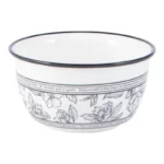 Elegant 20-piece porcelain dinnerware set arranged on a table, showcasing bowls and plates in a gift box