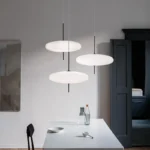 Modern LED UFO Pendant Lamp, Minimalist Designer Chandelier for Bar, Dining Room, Bedroom, Artistic Decor – close-up detail