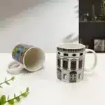 Creative Architecture House Ceramic Teacup 350ml Mug Large Capacity Exquisite Coffee Cup Birthday Gift Breakfast Mug Home