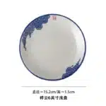 Beauty Ceramic Dinner Plate Flower Bird Japanese Pan Table Decoration Cute Bread Dessert Plates Sushi Dishes Tea Trays for