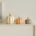 Luxury Nordic Style Ceramic Lovely Funny Vegetable Pumpkin Home Ornament Figurines Arts Crafts Desk Decor Statues Sculpture
