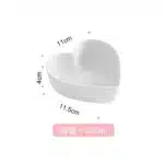 Heart Shaped Bowl Love Heart Ceramic Steamed Egg Bowl Candy Color Dessert Salad Plate 7 Inch Cake Fruit Plate Kitchen