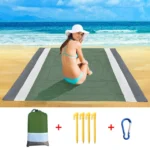 2022 Oversized Beach Towel Mat Sand Free Beach Wind Proof Waterproof Picnic Blankets Beach Mat Oversized Pocket Picnic 4 Anchor - Image 14