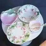 Strawberry Series Relief Ceramic Tableware Dim Sum Plate