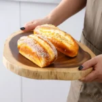 Large acacia wood butcher block chopping board with juice groove and handles