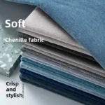 Chenille Fabric for Sofa Cover Pillow Tablecloth Bench, Thick Solid Velvet Bay Window Pad, Handmade Materials Cloth Soft