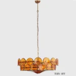 Nordic Style Designer Led Chandelier Restaurant Study Living Room Colored Glass Pendant Light Luxury Postmodern Indoor