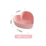 Heart Shaped Bowl Love Heart Ceramic Steamed Egg Bowl Candy Color Dessert Salad Plate 7 Inch Cake Fruit Plate Kitchen