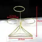 Stainless Steel Oblique mouthed Sauce golden Bowl rack Hot Pot Buffet Seasoning basket Jar dish Container Salad Spherical
