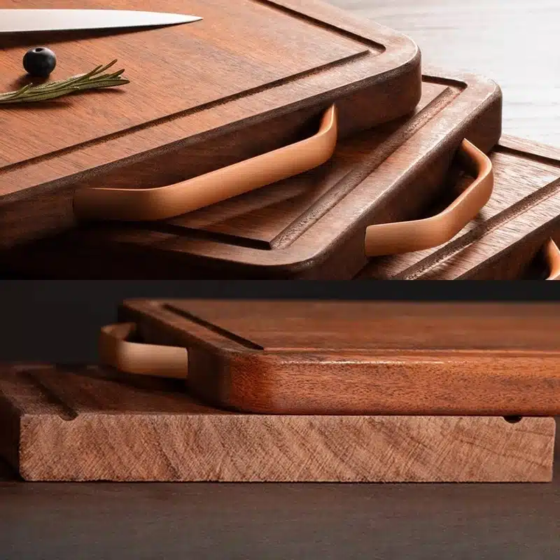 New Ebony Wood Cutting Board Antibacterial Anti Mold Kitchen Chopping Board Double Sided