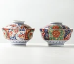 Ceramic ramen bowl with lid, Japanese style tableware for soup or rice
