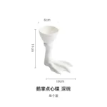 Wujinsha Four-petal Seasoning Dip Dish Creative Hotel Restaurant Club Front Dish Artistic Conception Dish Ceramic Tableware