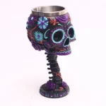 Skull Goblet Resin Steel Cup Creative Beer Mug Gothic 3D Wine Glass Mugs Tea Mug Cocktail Glass Anime Mug Halloween Gift