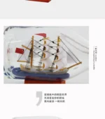 Black Pearl Pirates Of The Caribbean Boat Ship In The Bottle Boat In The Glass Drifting Bottle Creative Crafts Home Office