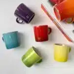350ml Colorful Ceramic Mug with Handle,Kitchen Porcelain Coffee Cup,Water Milk Cups,Microwave Oven,Dishwasher