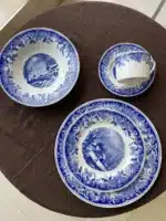 American country style winter snow scenery, glazed color steak, pasta, dinner plate, afternoon tea, coffee cup, plate