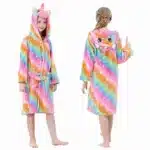 Blue Dinosaur Bath Robe for Boys 3 4 5 6 7 8 9 10 11 12 Years Shark Kids Bath Towel Robe Kigurumi Winter Baby Girls Bathrobe