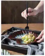 Creative Kiln Transformation Ceramic Plate Restaurant Homestay Special Tableware Personalized Shell Plate Conch Plate