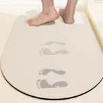 Absorbent bath mat diatom mud anti-slip bathroom rug