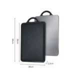 Home brushed 304 stainless steel PP cutting board Kitchen cutting meat anti-bacterial and anti-mold double-sided cutting