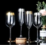 Luxury Wine Crystal Glasses Transparent Champagne Brandy Whisky Glass Cup Home Unleaded Bar Wedding Party Drinkware Barware