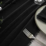 2 -10 Meters Cotton Table Runner Retro Textured Gauze Cloth Vintage Linen for Dining Weddings Party Christmas Decoration