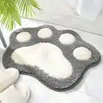 Cartoon Foot Shape Bath Mat Bathroom Door Absorbent Foot Mat Anti-slip Microfiber Bathroom Rug Machine Washable Bath Carpet