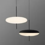 Modern LED UFO Pendant Lamp, Minimalist Designer Chandelier for Bar, Dining Room, Bedroom, Artistic Decor – side view