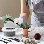 Garden planter kit gift set with ribbon