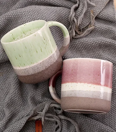 High value ceramic cup large capacity retro mug ins style home coffee cup office student drinking cup