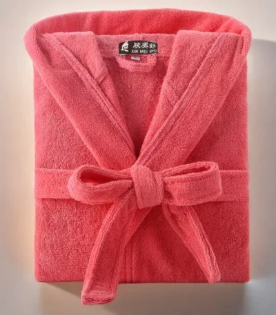 Cotton Hooded Bathrobe Men 100%Long Terry Towel Big and Tall Towel Bathrobe Male Terry Cloth Bath Robe Sleeping Dressing Gown