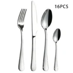 16pcs Stainless Steel Tableware Set Include Knives Forks Spoons Set Exquisite Cutlery Set Utensil Set For Home And