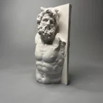 Miniature Roman Mythology Plaster Statue, European Art Ornament, Retro Sculpture, Home Interior Decor, Office Decor – side