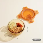 Rectangular Glass Crisper Lunch Box Microwave Lunch Box Heat-resistant Sealed Lunch Box Kitchen Utensils Household Tableware - Image 12