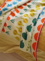 Kawaii Japanese Pure Cotton Towels Cute Vegetable Absorbent Towel Thick Soft Face Skin-friendly Bath Towel for Kids &
