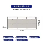 Modern Living Room Cabinet Modular Sideboard Storage Cabinets Combination TV Stand for Customizable Steel Frame Wood  Furniture - Image 21