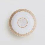 Newest Mosaic Patterned Grid-Shaped Dinner Plate Coffee Cup & Saucer Set Bone Coffee Sets Glasses Gold Outline Plates