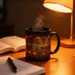 Stranger Xmas Lights 11oz Thermochromic Mug, Temperature Heat Sensitive SThings Christmas Light Cup, for Coffee & Milk