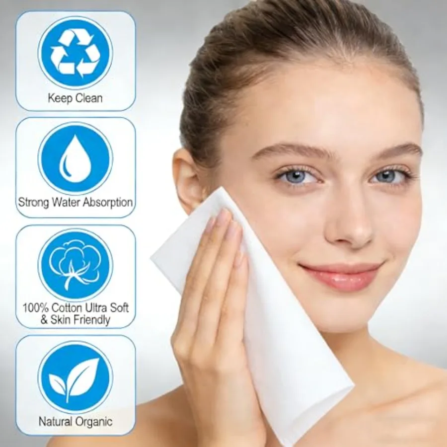100PCS Disposable Compressed Towels Portable Compressed Cotton Face Towel Tablets Highly Absorbent for Travel Home Hotel Outdoo