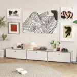 Modern Living Room Cabinet Modular Sideboard Storage Cabinets Combination TV Stand for Customizable Steel Frame Wood  Furniture - Image 29