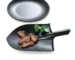 Elegant European style plates with frosted imitation porcelain finish on a dining table