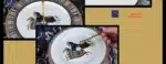 European Style Ceramic Double Layered Tray Fruit And Candy Plate Afternoon Tea Cake Stand Three Tier Dessert Holder Serving
