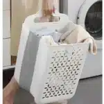 Foldable Laundry Basket Modern Foldable Laundry Basket Plastic Wall-mounted Storage Bin For Clothes Balcony Storage