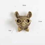 Wall Decoration Resin Imitation Copper Animal Deer Head Wall Storage Hook Wall Hanging Indoor Fireplace Office Decor