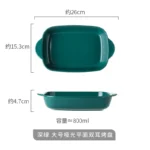 Bread Pan for Baking Tools and Accessories Oven Tray Kitchen Utensil Porcelain Dishes Cooking Utensils Bakeware Ceramic Pans Bar - Image 8