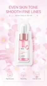 Sakura Whitening Face Serum Anti Aging Fade Fine Lines Tighten Pores Improve Melanin Pigment Dull Moisturizer Brighten Skin