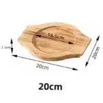 Wood Pot Holder Wooden Trivets Bowl Trivet Hot Stone pot Mat Korean Dolsot Plate Base Placemat Bibimbap Coaster Pan Dish