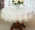 New Lace Tablecloth Pastoral round tablecloth Dining table cloths Home Embroidery table cover rose gold decoration house