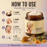 Whipped Beef Tallow and Honey Moisturizer for Skin Face Lips Body Lavender Scent – top view
