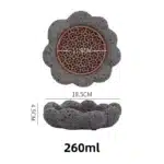 Black Cement Tableware Dinner Plate stone Sashimi sushi Disc Dry Ice Tray Plate Dessert Plates Dim Sum Dish Steak Plates